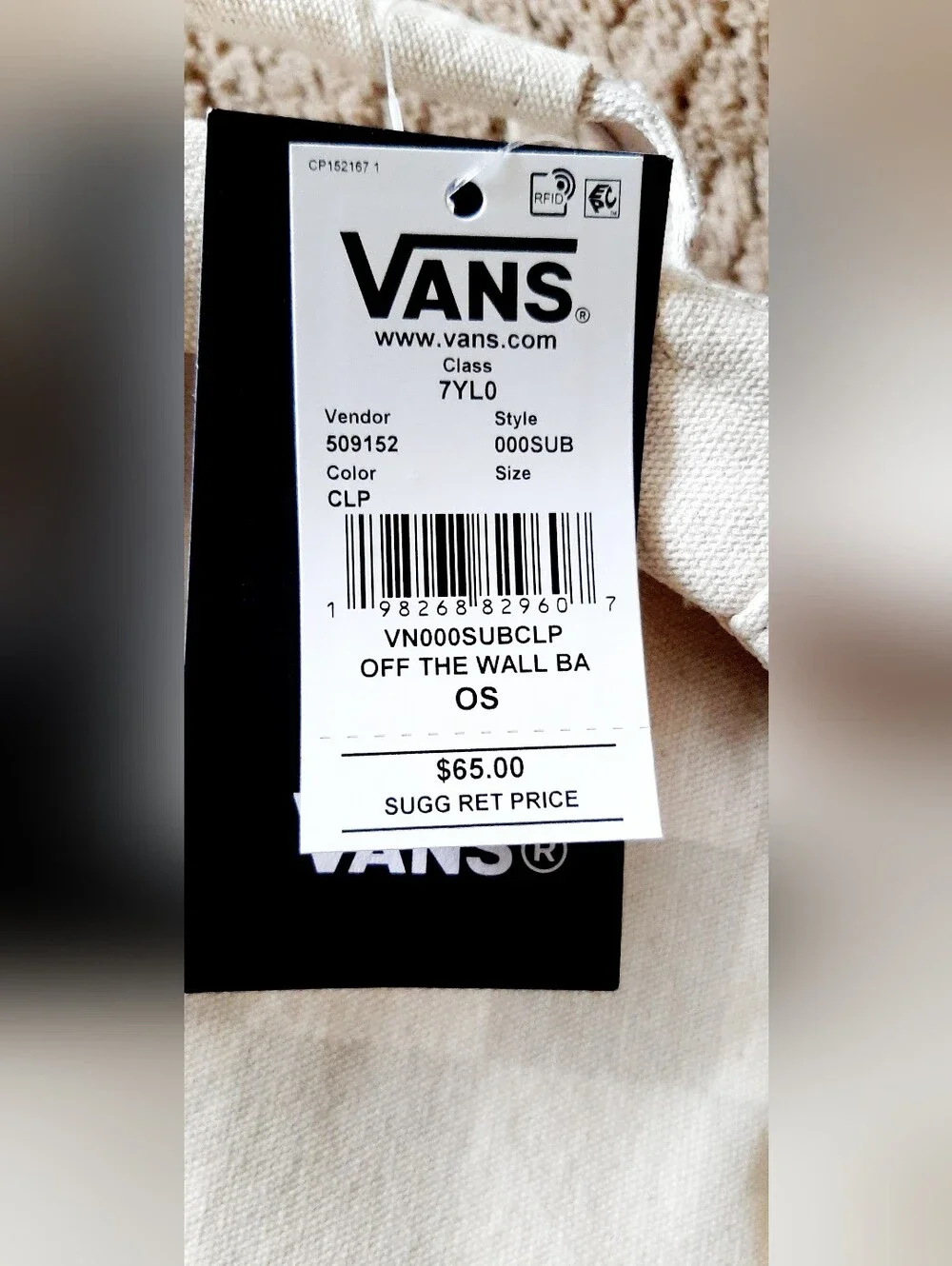 Vans Off The Wall Backpack *NWT*